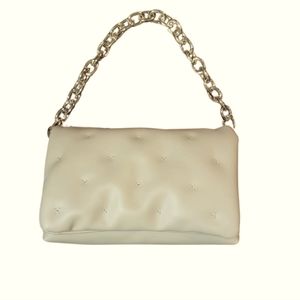 Intrinsic beige puffy bag